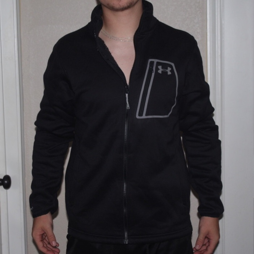 Dark Gray Under Armour Zip Up Jacket